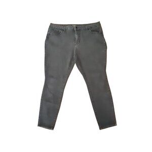 Time & Tru Womens Black High-Rise Skinny Jeans Petite Size 18 Stretch Blend Comf